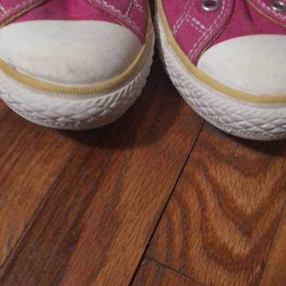 Hot pink converse one star slip on sneakers size 2 - Picture 3 of 5